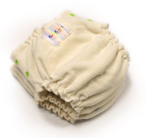 BabyKicks 2 Опаковки, Органични Бебешки Пелени One Size Хипита, Natual