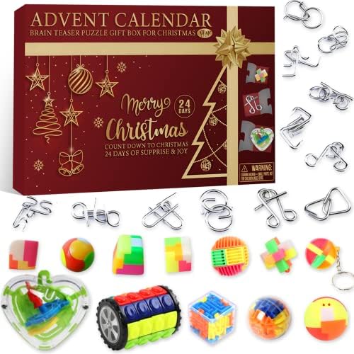 ATFUNSHOP Адвент-Календар 2022 Играчки-Неспокойни Обемни Сензорни Поп-Играчки Коледен подарък с Обратното Броене 24 дни Изненади