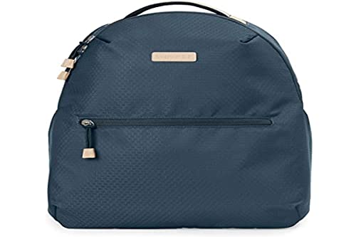 Раница-чанта за памперси Skip Hop: Go Envi Eco-Friendly с Многократно кормушкой, пеленальным подложка и монтиране за количка, сиво-синьо