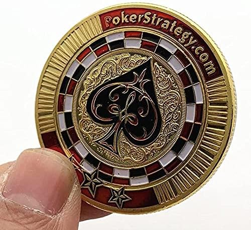 Монета Las Vegas Spades Сърце Монета Love Лъки Магията на Златна Възпоменателна Монета Копие Монети с Защитен Калъф Лично са