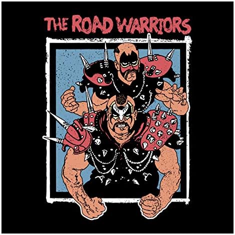 Мъжка Тениска Унисекс Road Warriors Road Warriors '87 HQ Борба Tee Shirt