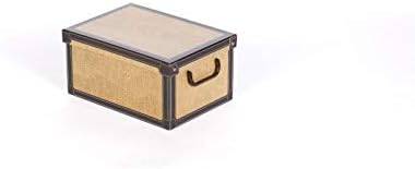 Декоративна Кутия за съхранение на Kanguru BAULINO Marco Polo с Дръжки и Капак, Картон, ТАПИРУС, МАЛКА