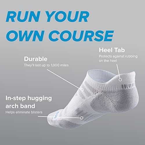Мъжки и дамски чорапи за бягане R-Gear Drymax No Show, С лека възглавница | Дишащи, с контрол на влажност и защита от образуване на мехури