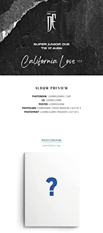 Super Junior D & E Обратното броене от 1-ви албум 3 Версии Комплект CD + 1p Плакат + 128 p Книга + 1p Фотокарточка + 1p Фотоотпечаток