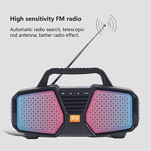 YIISU k442MY Преносими осветителни тела Bluetooth Аудио Портативни Говорители на Звука Dj на закрито и на открито Стерео високоговорители,