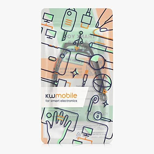 силиконов ремък за часа kwmobile TPU е Съвместим с Xiaomi Mi Band 4-2x Band - камуфлаж Тъмно Сиво/Черно /Светло сив