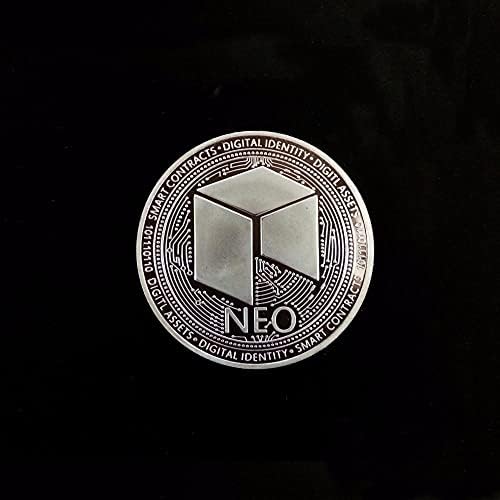 1БР Възпоменателна Монета, Позлатена Сребърна Монета Нео Coin Нео Bitcoin Виртуална Криптовалюта 2021 Ограничена Серия са подбрани