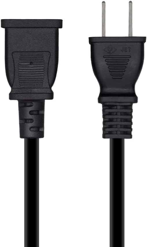 Удължителен кабел за захранване Toptekits (5 фута / 1.5 м) от NEMA1-15П до 1-15R, удължителен кабел за захранване за контакти в
