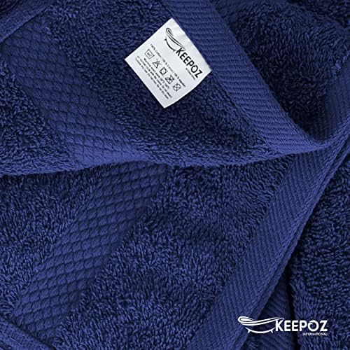 Салонные кърпи KEEPOZ от памук, 16 x 28 (24 опаковка) - Кърпи за ръце - Кърпи за фитнес зала - Кърпа за коса - Супер