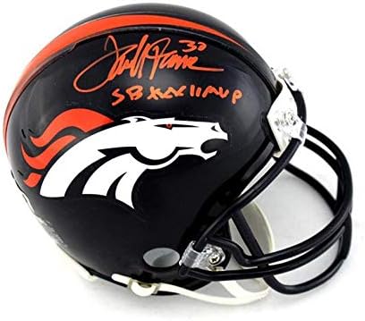 Терел Дейвис подписа мини-каска Denver Broncos, валиден в НФЛ, с надпис SB XXXII MVP - Мини-каски NFL с автограф