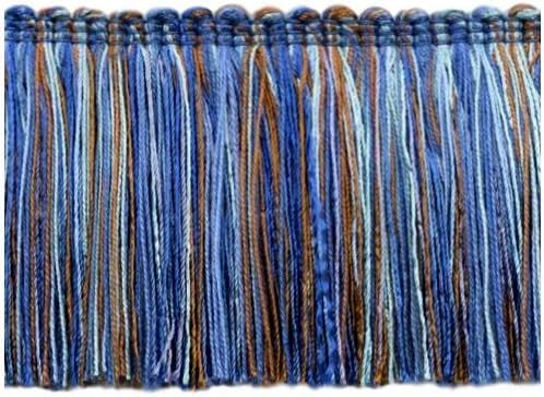 Ресни за кисточек Marrakesh Collection с дължина 3-инчов (7,5 см) (0300RWB), син Многоцветен VL09 (небето-синьо, Шоколадово