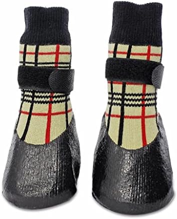 LEPSJGC/ Есенно-зимни улични водоустойчив чорапи за кучета, мини, малки и големи, комплект от 4 бр., обувки за домашни любимци,