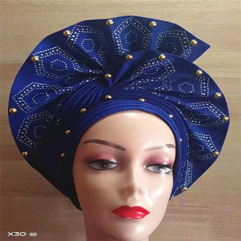 LIOCRAFT Африканска Сватба Превръзка на главата за жените, домашно Нигерийски Гел, Гелевый Тюрбан ASO EBI, Сватбена Превръзка