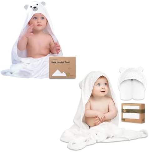 Бебешка хавлиена кърпа с качулка KeaBabies - Бамбуковое Детско кърпа - Органично Бамбуковое кърпа - Кърпи за бебета - Голямо Бамбуковое