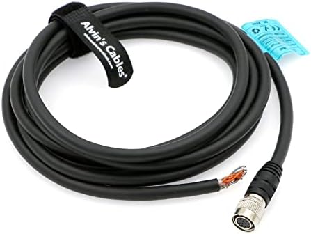 Кабели Alvin's 12-Пинов Правоъгълен Коаксиален кабел Hirose с конектор на отворен край, за камери Sony Basler