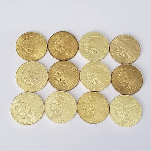 Kocreat Копие 1908-1915 и 1926-1929 Златна Монета с главата на индийския Орел 2 1/2 Долар -Копие на Сувенирни Монети на САЩ Щастливата