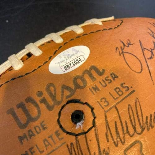 1979 Екипът на Грийн Бей Пэкерс подписа договор с Wilson NFL Football Game Барт Starr JSA COA - Футболни топки с автографи