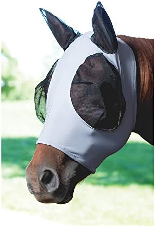 Маска за коне от текстилна кожата Ликра® Fly Mask за коне
