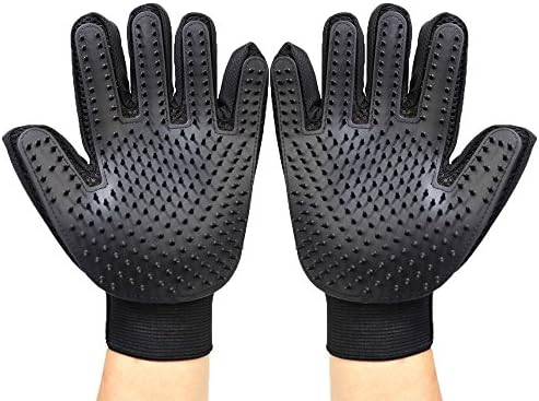 Ръкавици за грижа за домашни любимци N & F-Мека и ефективна рукавица за премахване на козината на домашни любимци-Лесно се поддава на грижа