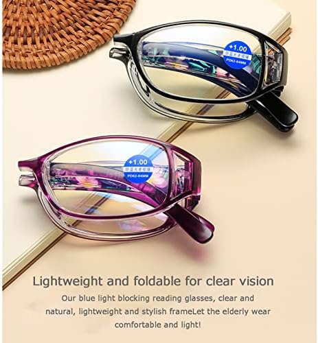 Сгъваеми Очила за четене с блокиране на синя светлина, защита от ултравиолетови отблясъци, Пренапрежение на очите, Компютърни Ридеры
