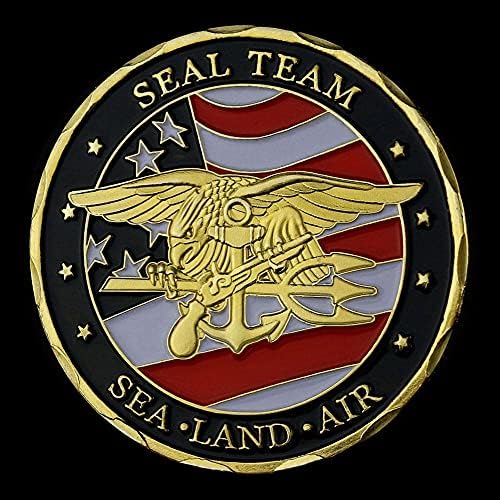 Военна Монета Seal Team Сувенирное клон на Военно-морския флот Коллекционный Подарък Златна Монета Военен повикване САЩ
