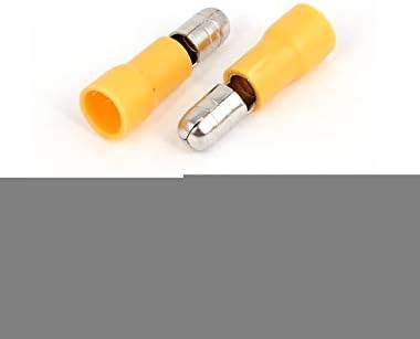 Aexit 25шт MPD5-195 Аудио - и Видеоаксессуары 12-10AWG Жълти Cable Конектори и Адаптери с изолация от PVC 5 мм, Обжимные Клеми