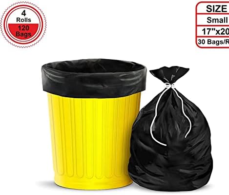 Efinito - Биоразградими торби за боклук 30 X 37 инча (Много големи) 90 Чували (6 ролки) Торбичката за боклука / Trash Bag - Черен