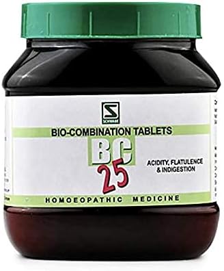 NWIL Д-р Уилмар Швабе Индия Биокомбинация 25 таблетки (BC 25) Флакон с 550 г биокомбинационной хапчета