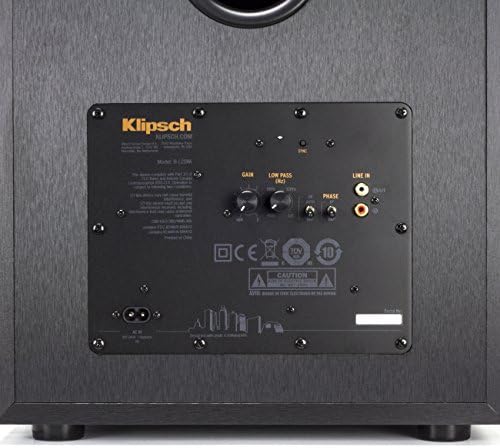 Klipsch 12 Безжичен субуфер с мощност 400 W, матово Черен винил (R-12SWi)