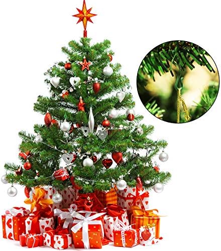 Куки за Коледно Pangda, Куки със Зелени Орнаменти, Мини-Закачалки за Коледната Елха, Коледен Венец, Коледна Лозя (100)