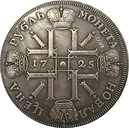 Монета на Повикване 1725 Петър I в Русия Монети Копие от Тип 2 Копирна колекция Подаръци Колекция от монети