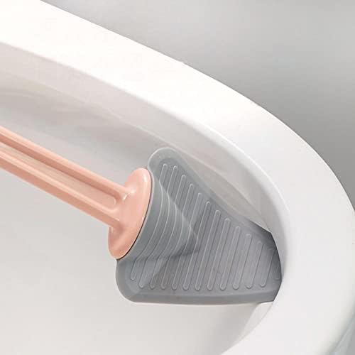 KEMEILIAN MTSTZ0409 1 бр. четка за тоалетна Дълбоко Почистване на Силиконовата четка за тоалетна с Неплъзгащи Дълга пластмасова