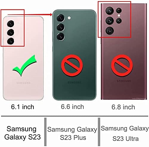 Чанта-портфейл ROPIGO за Samsung Galaxy S23 5G от изкуствена кожа с релефни във формата на пеперуда премиум-клас [Стойка] [Отделения за карти]