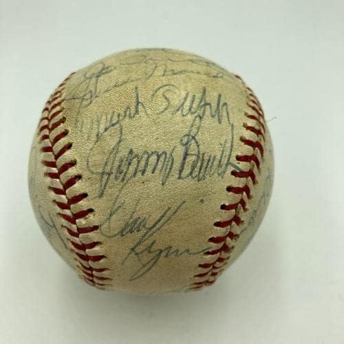 1976 Екипът на All Star Game Подписа Използвани бейзболни топки 27 Sigs Том Seaver JSA COA - MLB Използваните от бейзболни