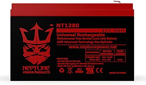 Марка Neptune NT1280 12v 8ah Взаимозаменяеми Батерия SLA за APC Back-UPS CS 350
