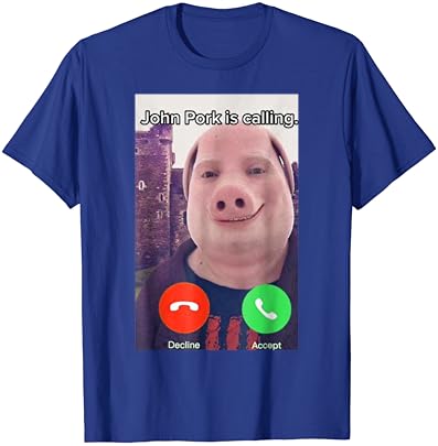 Джон Порк се Обажда, Забавна Тениска с Отговор На Телефонно обаждане