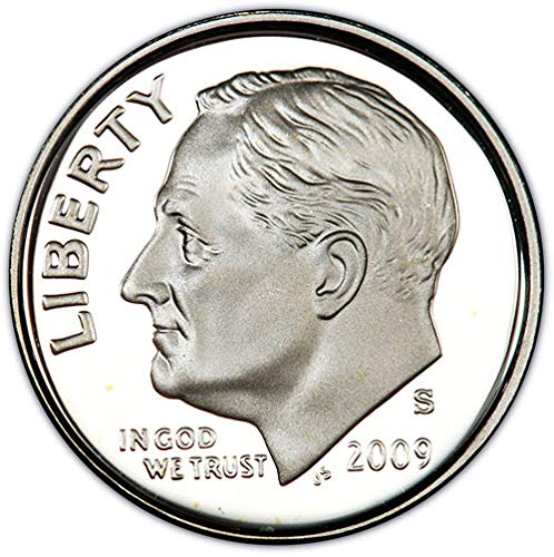 Сребърен пруф 2009 г. Roosevelt Dime Choice, не Обращающийся монетен двор на САЩ