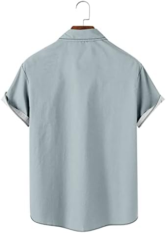 Мъжки ризи за боулинг в ретро стил NQyIOS, ризи с копчета в стила рокабили от 50-те години, лагерная риза в кубински стил,