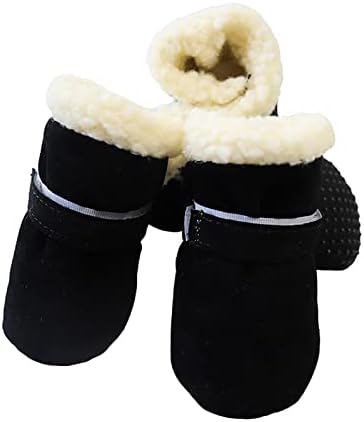 HonpraD/Облекло за кутрета за много малки момичета; Топли обувки за домашни любимци; ветроупорен кадифе зимни обувки подметка;
