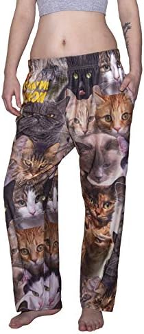 Пижамные панталони BRIEF ЛУДОСТ Kitty Cat Lounge - Копринено меки, дишащи, Еластични, с джобове и колан на експозиции