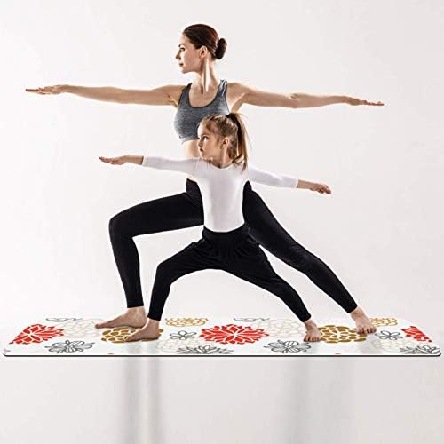 Килимче за йога с шарките на скъп японски цветя Unicey, Дебели Нескользящие постелки за йога за жени и Момичета, Подложка за упражнения,