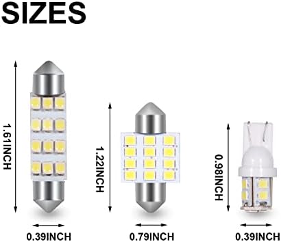 24 пакет 12 Волта LED Лампа на Вътрешното Куполна Осветление 31 мм 42 мм за Кола RV Camper и Багажников, Осветление за Регистрационен