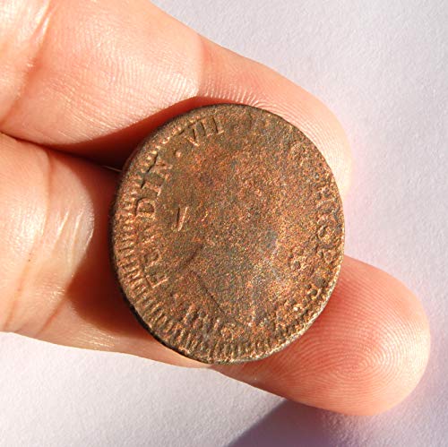 Монета Фердинанд VII 8 Мараведи 1816 г. Добри Детайли