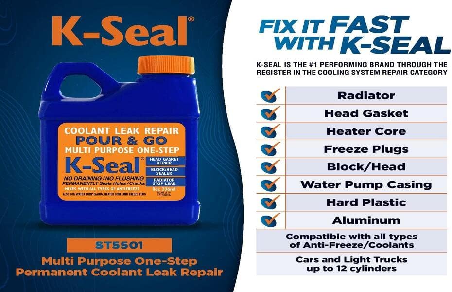 K-Seal ST5501 Многоцелеви Одноэтапный Ремонт на Постоянна охлаждащата течност