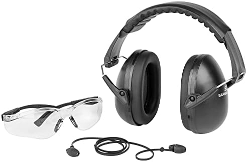Набор от Safariland Impluse Range Kit - Включва Пенопластовую pulse старейшина защита за слуха, Ультракомпактные антифони и предпазни очила