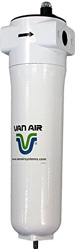 Van Air Systems F200-0265-1 1/4- Филтър за сгъстен въздух серия C-AD-PD6 F200, премахва масло, вода и твърди частици, индикатор