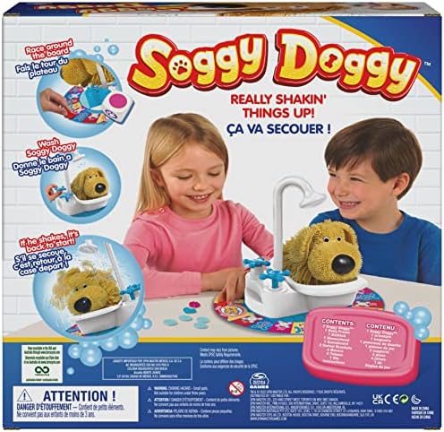Soggy Кученце Игра за деца, получила много награди - Мокро кученце, домакин на душ, е игра на Дъска за семейни вечери,