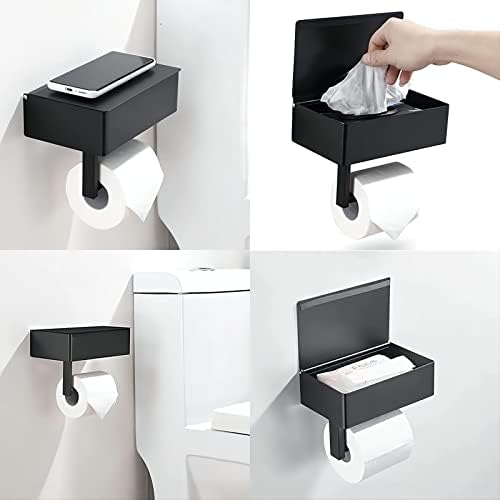 Голям държач за тоалетна хартия с възможност за съхранение, Диспенсером за смываемых кърпички и място за съхранение в банята - Дръжте