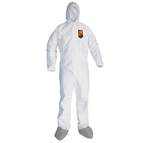 Kleenguard 48975 Боя за дрехи с течна защита от частици 2X, Бяла (опаковка по 25 парчета)