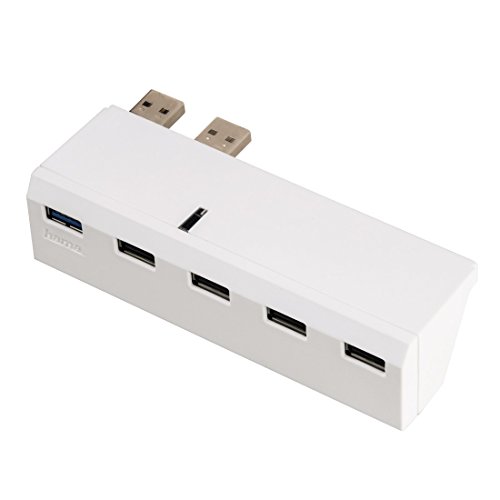 USB-ХЪБ Hama с 5 порта blanc за PS4 115446